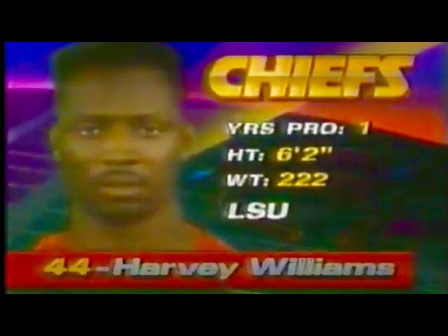 Chiefs RB-Harvey Williams 1992 against Buffalo