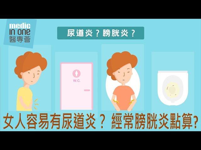 泌尿健康｜女人容易有尿道炎？經常膀胱炎點算？