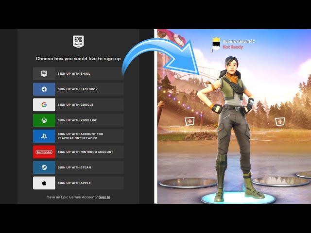 How to CREATE AN EPIC GAMES ACCOUNT (EASY METHOD)