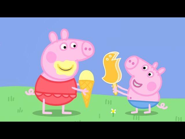 Peppa Pig en Español - Helado con Peppa y George! - Pepa la cerdita