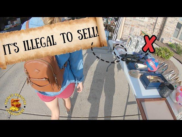 THEY HAD NO IDEA THIS ITEM WAS ILLEGAL TO SELL! Garage Sale Antiques, Vintage, and more!