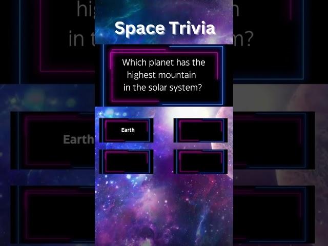 Space Quiz 6 #smarttrivia #planets #quizzes4u #trivialquiz  #riddlesandquizzes  #educationalshort