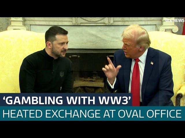 In full: Trump shouts at Zelenskyy as Oval Office meeting descends into chaos | ITV News