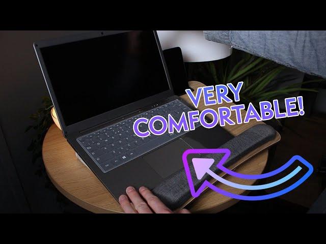 This tray provides a wonderful comfortable laptop experience! (HUANUO Laptop Tray)