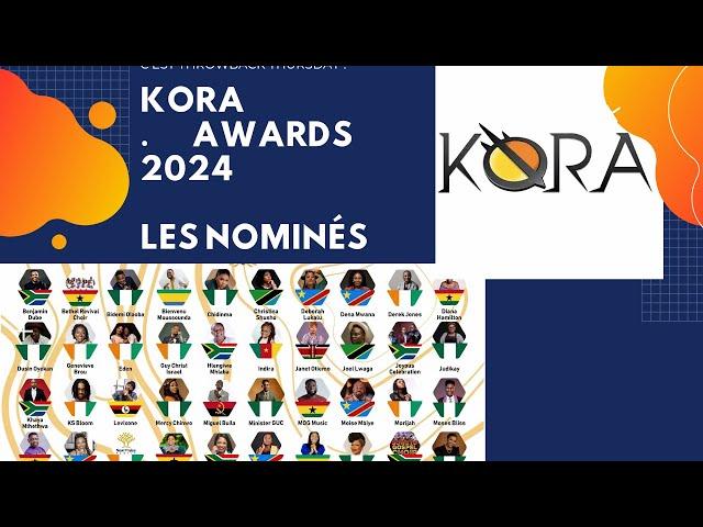 LES KORA AWARDS 2024: LES NOMINÉS