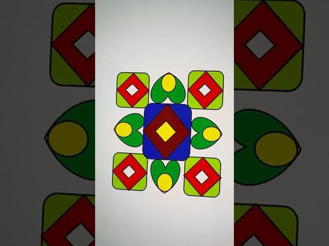 Simple Rangoli #art #happylife #shortsvideo