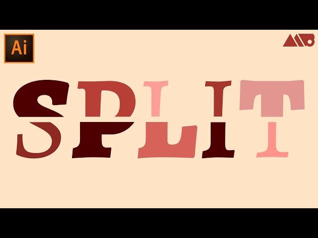 How to Split Text Using Different Fonts in Adobe Illustrator Tutorial