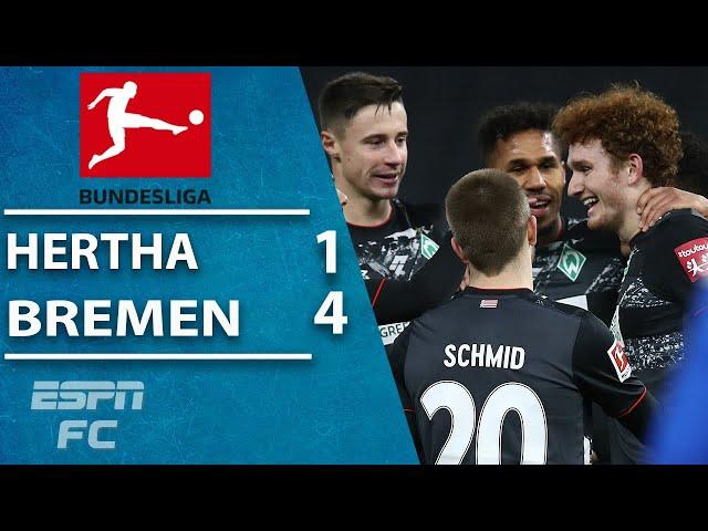 USMNT's Josh Sargent scores SCREAMER in Bremen's win vs. Hertha | ESPN FC Bundesliga Highlights