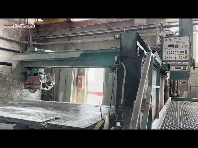 Zibetti - Used Bridge Saw Gregori FOR SALE Impala cod. ZW523