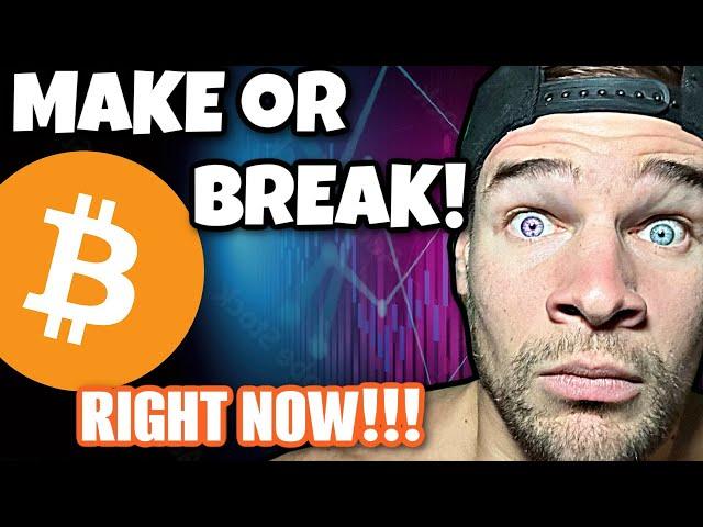 THIS is the TIME for BITCOIN!!! (Breaking KEY Level NOW)