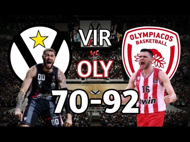 Virtus Bologna - Olympiacos 70-92 | Euroleague Highlights Round 27 (28/2/2025)