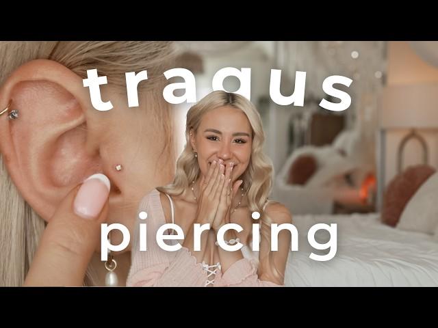 Tragus Piercing Experience: pain, healing, jewelry