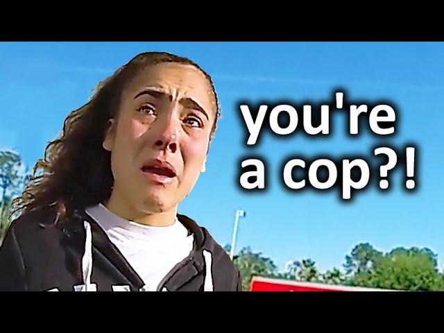 When Cops Surprise Criminals in the Act