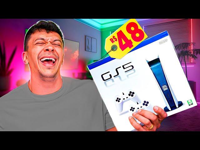 COMPREI O PLAYSTATION 5 MAIS BARATO DA INTERNET! OLHA O QUE CHEGOU 