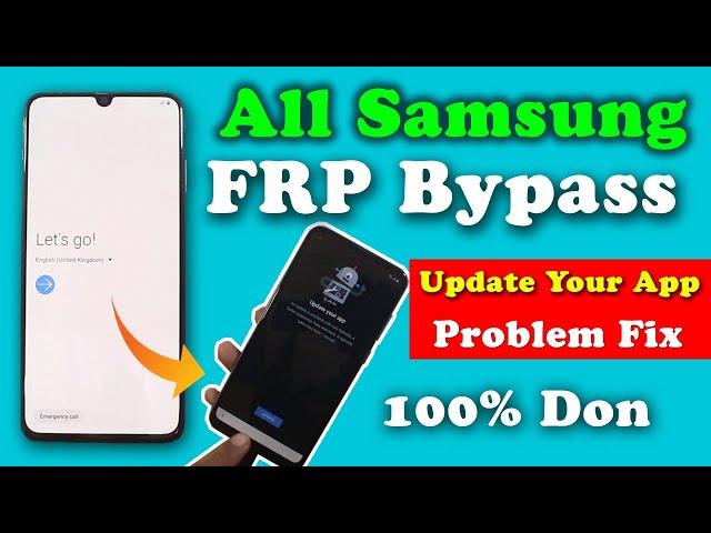 Samsung Frp Bypass Update Your App Fix | BY EASY FLASHING