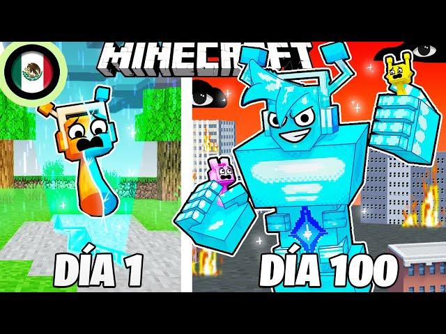 ¡Sobreviví 100 DÍAS como un SPRUNKI DIAMANTE en Minecraft HARDCORE!