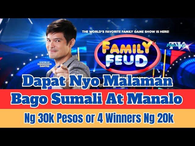 Dapat Nyo Malaman Bago Sumali Sa Family Feud Guess To Win Promo - Ano Requirements At Qualification