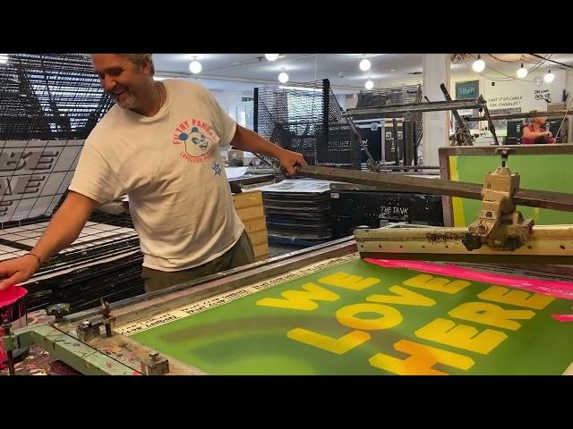 dave buonaguidi aka real hackney , Printing at Print Club London