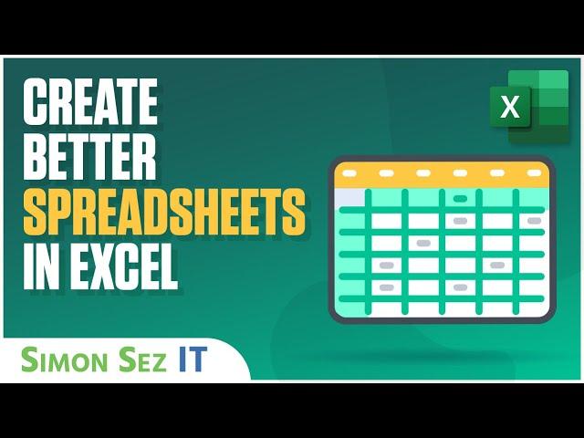 Excel Tips & Tricks: Designing Better Spreadsheets - 1-hour Excel Tutorial