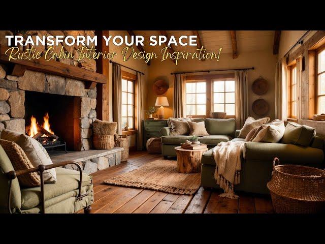 Transform Your Space: Rustic Cabin Interior Design Inspiration!