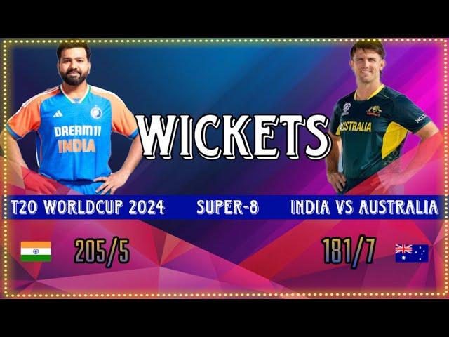 INDIA VS Australia Wickets ICC T20 CRICKET WORLD CUP 2024