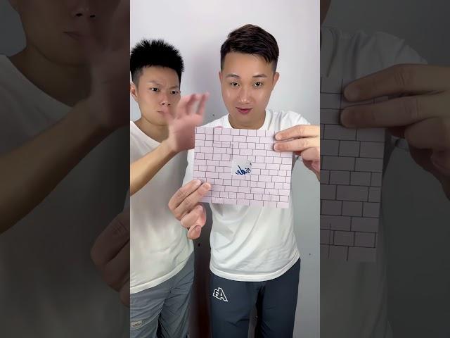 Brick wall magic trick