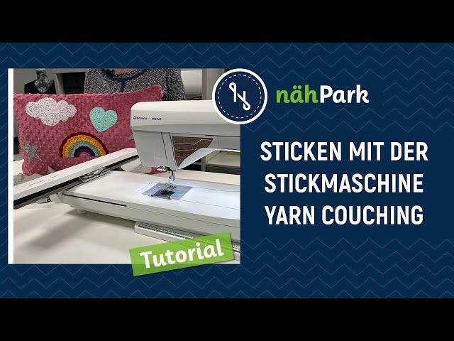 Sticken mit der Stickmaschine - Kordelstickerei