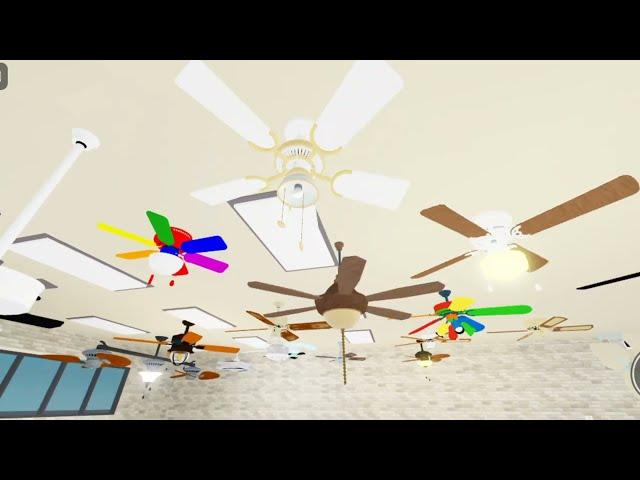 Roblox colorful ceiling fan video for kids