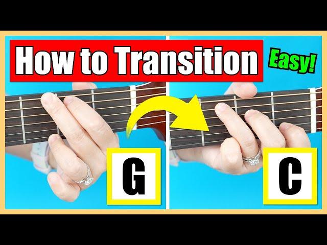 How To EASILY Transition Between G & C Chords on Guitar! | Top Tips & Practice With Me Exercise! 