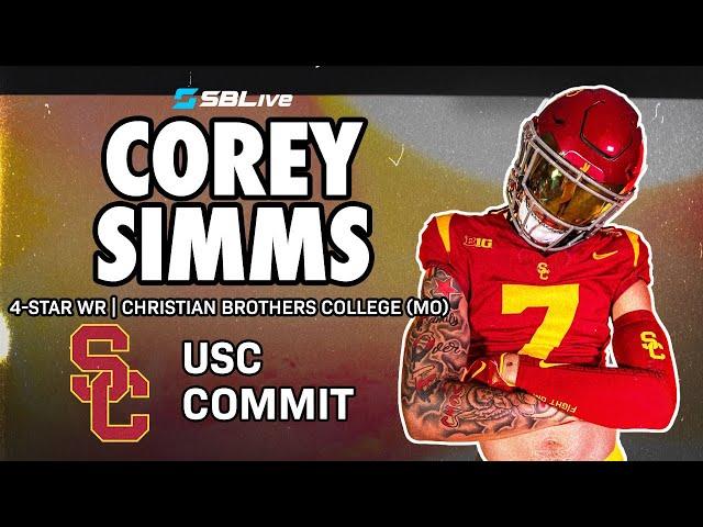 COREY SIMMS IS HEADING TO LA! | 4⭐️ WR CHOOSES USC OVER MIZZOU, PENN STATE 