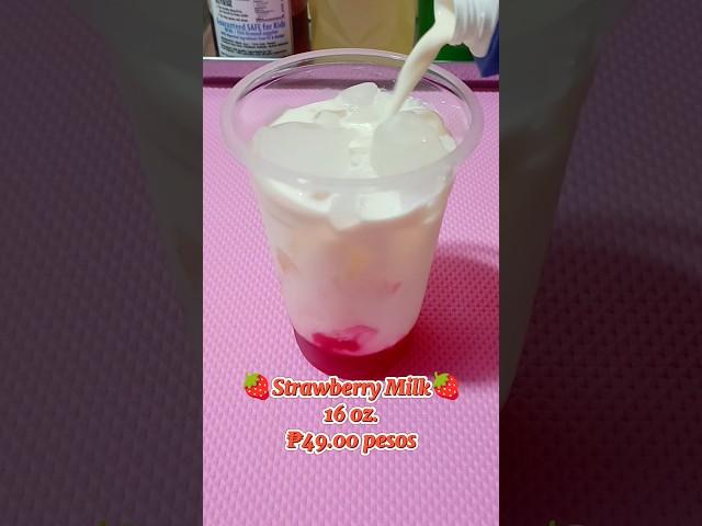 LET'S MAKE STRAWBERRY MILK DRINK #strawberry #milk #fruit #summer #drinks #business
