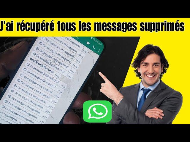 Finalement j'ai pu récupérer tous les messages supprimés sur WhatsApp