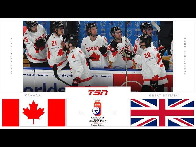 Canada vs. Great Britain FULL HIGHLIGHTS | 2024 Men's World Hockey Championships