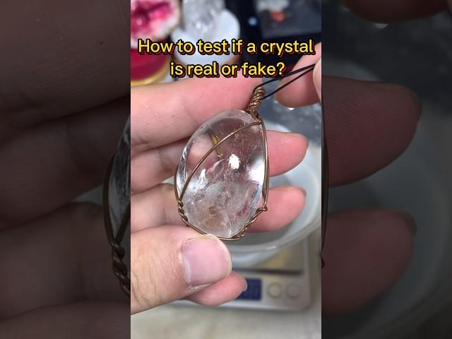 How to test if a crystal is real or fake? #crystals #shorts