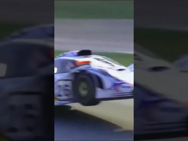 Airborne - The Porsche GT1 Crash #motorsport #crash #shorts