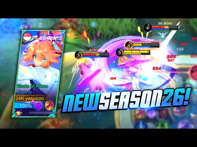 NEW SEASON 26 IS OUT! | FANNY SOLO RANK GAMEPLAY | MLBB