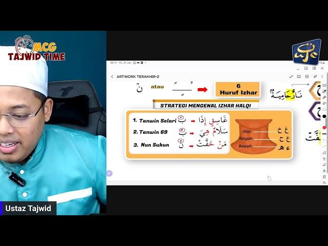 #596 MCG TAJWID TIME | USTAZ AZAM |  SURAH ASH SHURA  | AYAT 42 - 43 ( JUZ 25 )