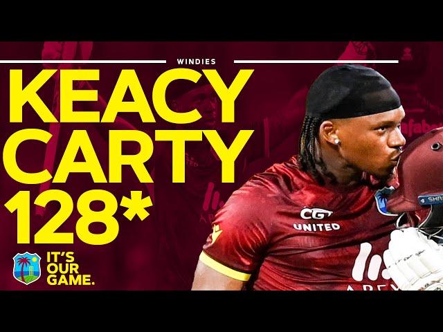 Maiden International Ton In 97 Balls! | Keacy Carty Hits Unbeaten Century | West Indies v England