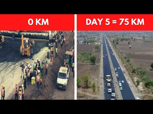 Intense Engineering, How India built 75KM highway in 5 Days, Fastest Road Construction, World Record