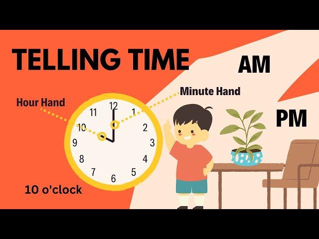 Learn to Tell Time in Minutes and Hours | The Super Fun Way to Tell Time for Kids |  Kids Learning