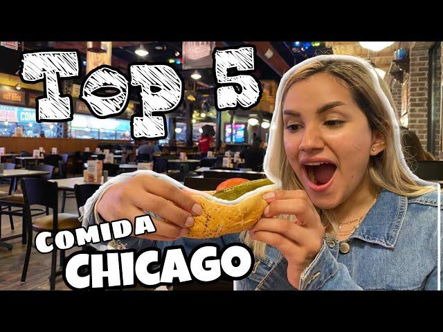 TOP 5 Comidas de CHICAGO que tienes que PROBAR | foddie vlog