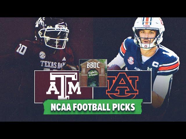 Texas A&M vs Auburn BEST BETS! College Football Week 13 Picks & Predictions | BBOC