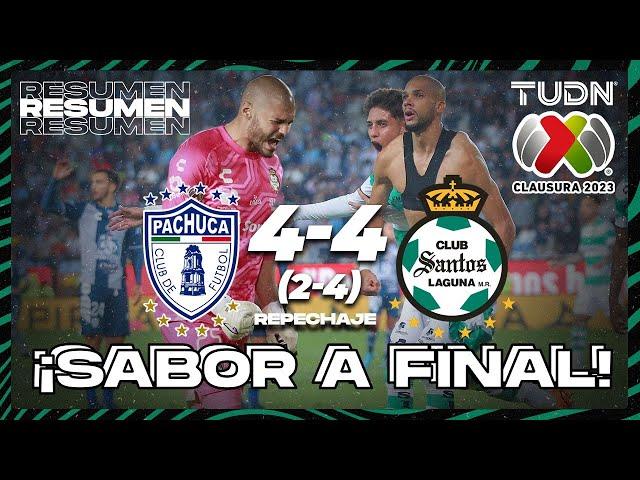 Resumen y goles | Pachuca 4 (2)- (4) 4 Santos | CL2023 - REPECHAJE | TUDN