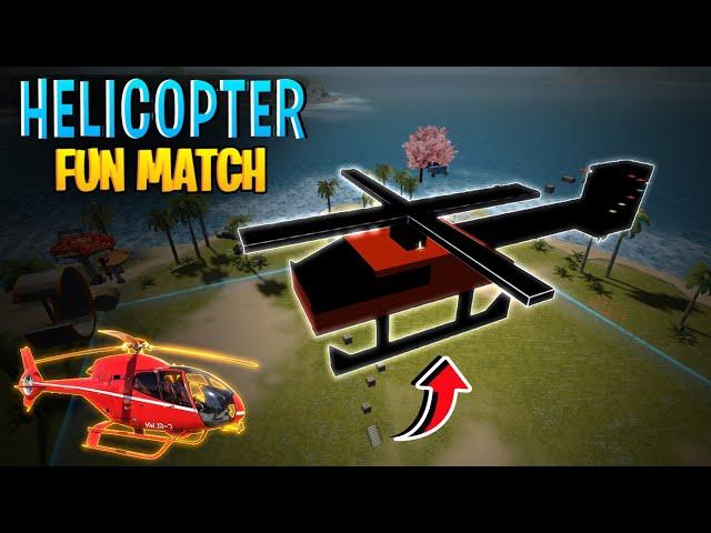 Helicopter Fun Match  In Craftland || Craftland challenging fun Match in Garena free fire