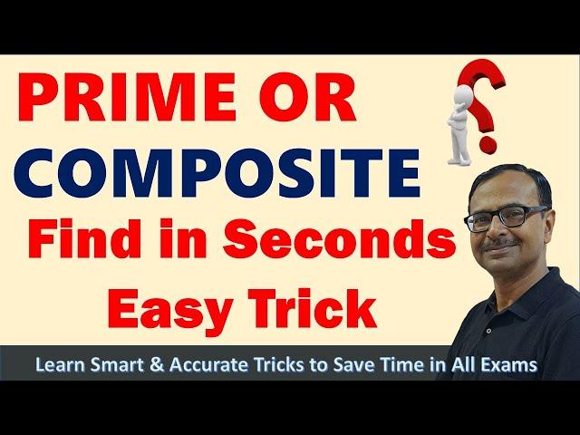 Easy Trick to Check Prime or Composite II How to Check Prime or Composite? #prime #numbers #check