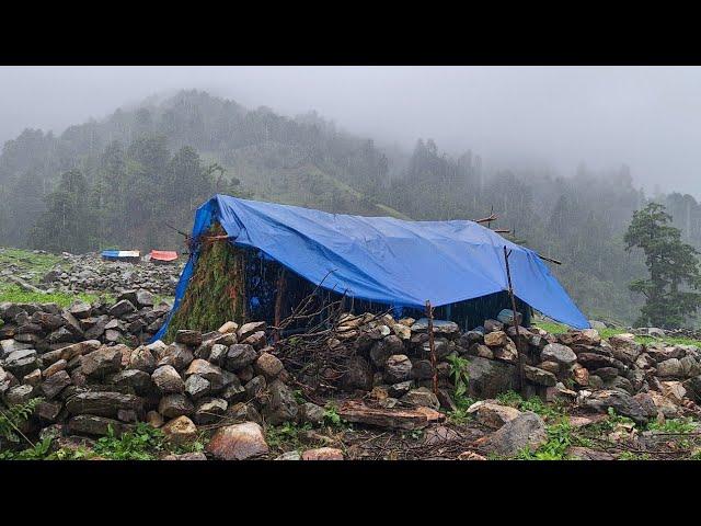 Most Relaxing Himalayan Village Life | Rainy Day | Daily Activities Of Nepali Villagers | Real Life