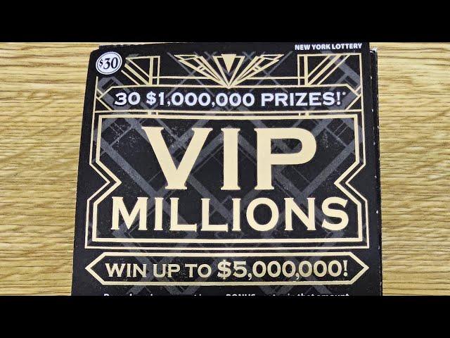 4X VIP MILLIONS NYC NY Lottery Scratch Off Tickets