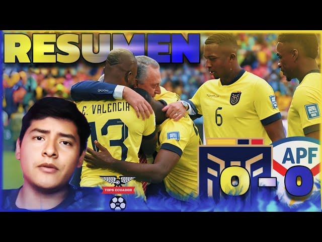 RESUMEN ECU 0-0  PAR ¿ LE ROBARON A ECUADOR?