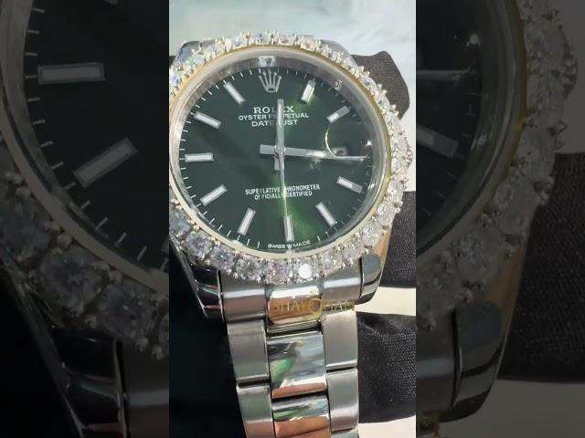 Moissanite Wrist Watch for Men's Iced Out Hip Hop Watches #watch #diamond #shorts #shortvideo #fyp