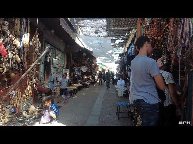 Street Market of Rabat Morocco with original sounds